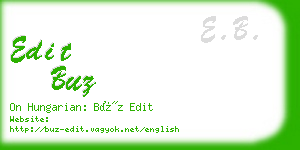 edit buz business card